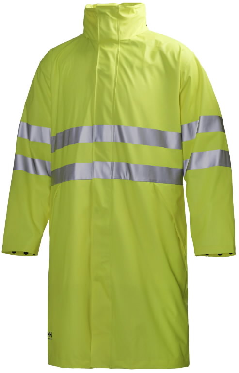 Hh Yellow Raincoat Alta Hi Vis Waterproof Rain Coat HH Workwear UK