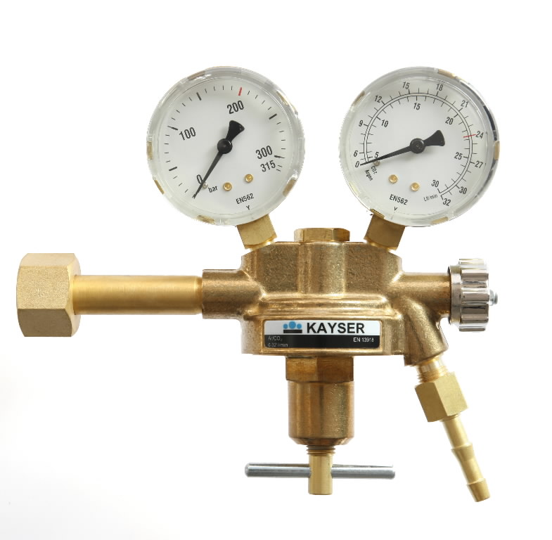 Pressure regulator Ar/CO2 Messer/GOST bottle (714204N), Binzel 