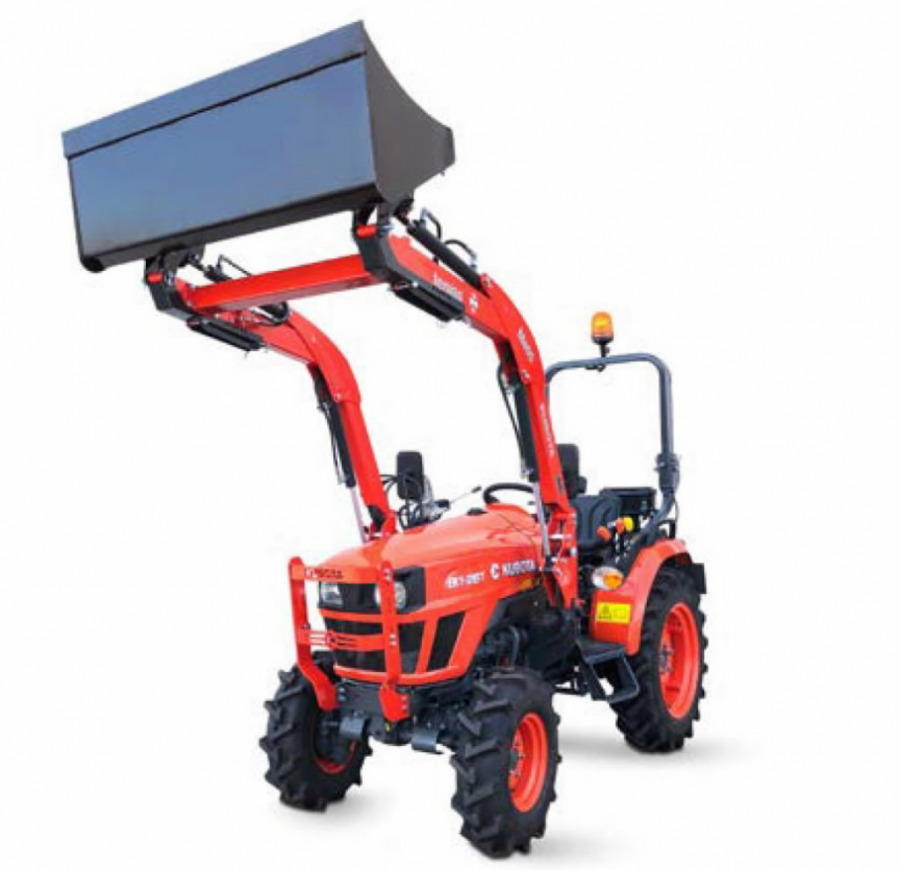 Traktorius Kubota EK1-261 su priekiniu krautuvu Me05 