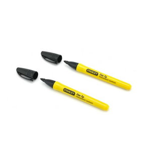 Marker black fine tip 2pc, Stanley