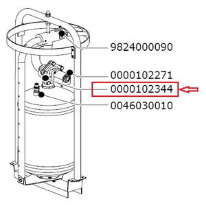 Membrane + spring of magnetic valve (ex 0810100050) 