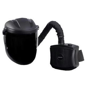 Grinding and cutting helmet PersonalPro DIN 5, with PAPR, Plymovent