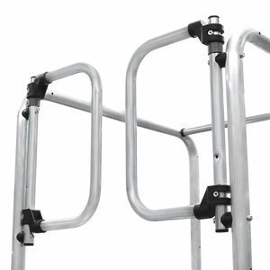 Back protection door, self-closing