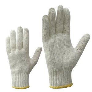 Gloves, knitted, polyester, cotton 7, KTR