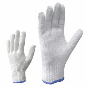 Gloves, knitted gloves, polyester, cotton 9, KTR