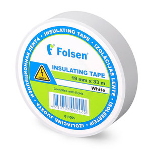 Insulating tape19mmx20m white 19mmx33m