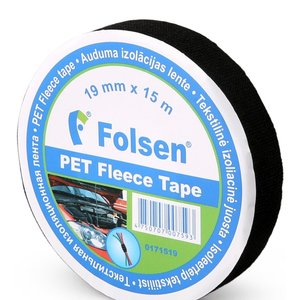 Cotton insulating tape, PET,fleece+acrylic 19mm x15m