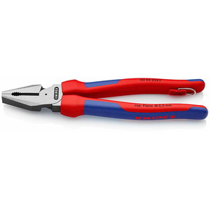 High lever combination pliers 225mm, multi grips, hanghook, Knipex
