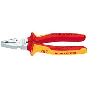 High leverage combin. plier 200mm VDE, Knipex