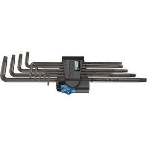L-torx komplektsTX8-40 XL garās ar instrumentu turētāju, Wera