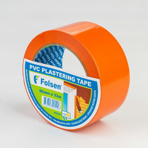 PVC plastering tape,orange 50mmx33m, Folsen