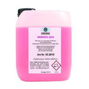 Puhastusvedelik (elektrolüüt) Greinox 2000 10L
