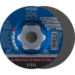 Шлифовальный диск 125mm COARSE CC-GRIND-FLEX, , PFERD