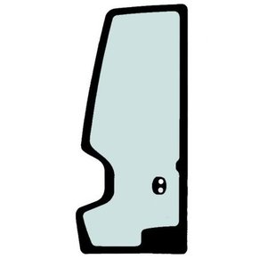 Door glass, tempered for TAKEUCHI