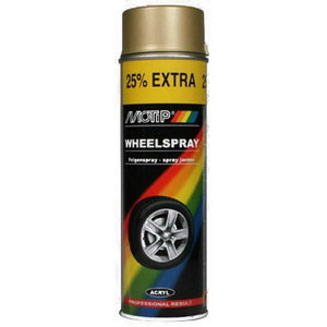 Riteņu aerosols WHEEL SPRAY zeltan 500ml, Motip