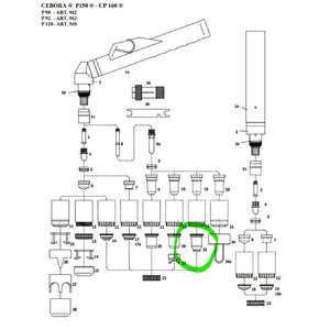 Промежуточная втулка, ручная резка (Cebora P150 - CP 160), OTHER