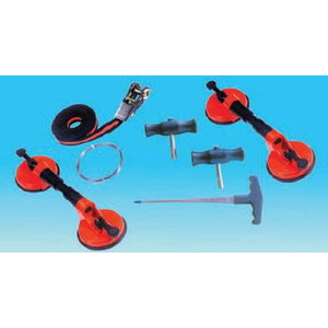 Windscreen mounting and dismounting kit 