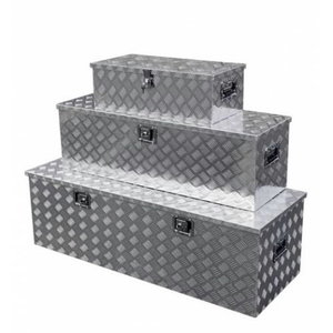 Alumiiniumist tööriistakastide komplekt, 3 kasti 