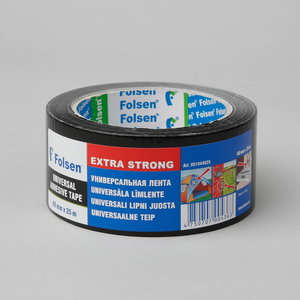 Fabric tape is water-resistant black 270my 48mmx25m, Folsen