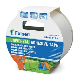 Universal adhesive tape Extra Strong 270µm, white, fabric/PE 48mmx10m