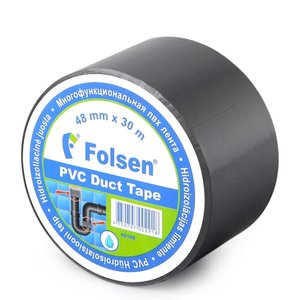 PVC duct tape 48mmx30m, gray 48mmx30m