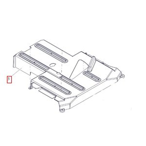 Guard, center deck Ikon-X 52, Ikon-XD 52