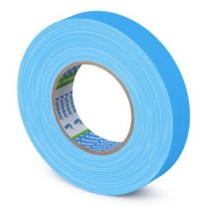 Water-resistant FLUO Gaffer tape blue 300my 25mmx50m
