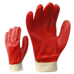 Gloves, cotton covered with PVC, with cotton lining 10, KTR