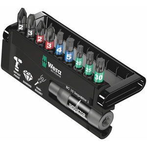 Bit set for impact driver Impaktor/9 BC, Wera