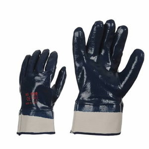 Gloves, fully covered with hard nitrile, wide cuff, 10, KTR