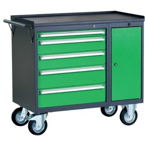 Mobile trolley with drawers RAL5015 PWW01G/L4L10 RAL7024/5015