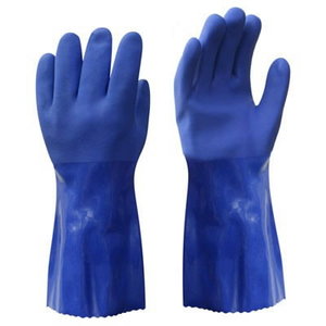 Gloves, Rubber Gloves, oil-resistant PVC, cotton lining. 10
