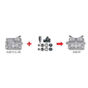 Komplekts 2 ruļļu pārbuvei par 4 ruļļu piedziņu 1.0/1.2mm