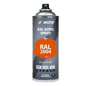 Pur&scaron;kiami dažai MOTIP spray paint RAL 2004 oražiniai 400ml