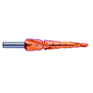 Pakopinis grąžtas sraigtinis 4-12mm HSS TIN, Exact