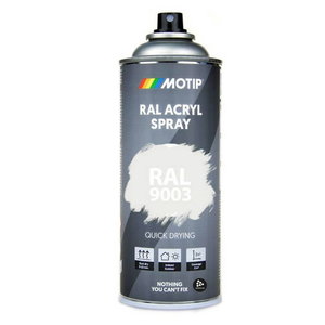 Spray paint RAL 9003 400ml, Motip