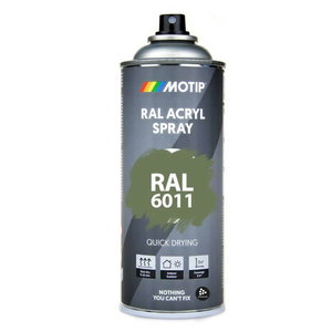 Spray paint RAL 6011 Green high gloss 400ml, Motip