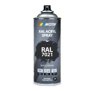 Spray paint 7021 black grey 400ml, Motip