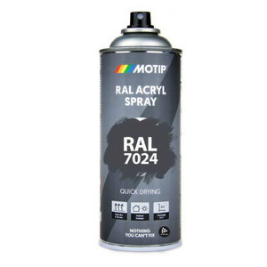 Purškiami dažai  Spray paint RAL 7024 400ml, Motip