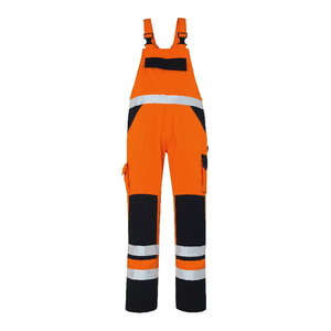 Рабочие брюки с лямками Barras, оранжевые/синие, 82C56, MASCOT