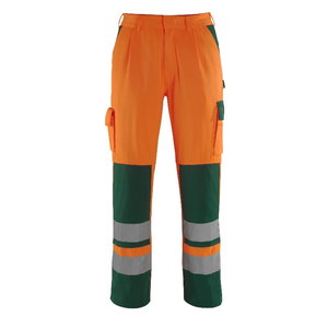 Hi-vis bikses OLINDA, oranžas/zaļas, 82C52, Mascot