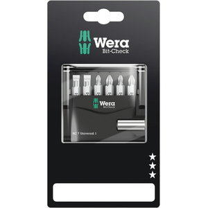 Antgalių komplektas Bit-Check 7 Universal 1 SB PH, PZ SL, Wera
