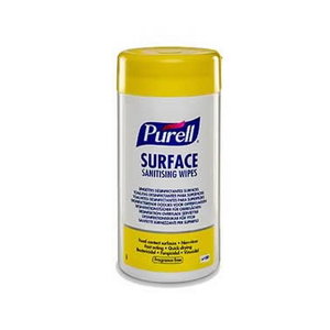 Surface sanitising wipes Purell, 100 pcs