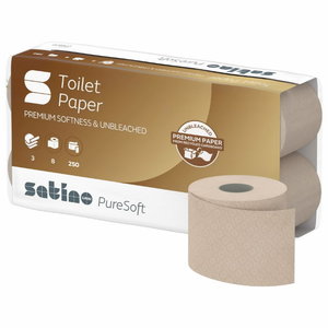 Toiletpaper PureSoft, 8 x 30m, Satino by WEPA