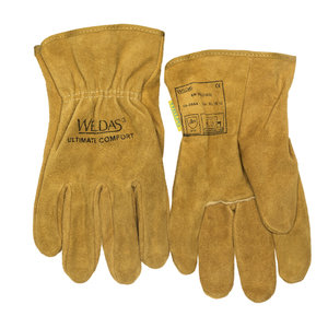 Driver gloves 10-2064, durable split cowhide leather 9