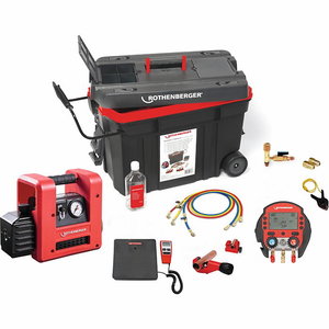 ROCADDY 120 R32 DIGITAL set for evacuation and charging 