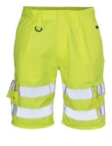 Tööpüksid lühikesed Pisa, kõrgnähtav CL1 kollane C56, Mascot