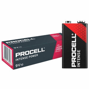 Baterijos MX1604 9V Procell Intense. 10 vnt Duracell. 