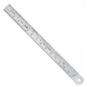 Joonlaud roostevaba 500mm x18x0,5mm B DIN ISO 2768, Vögel