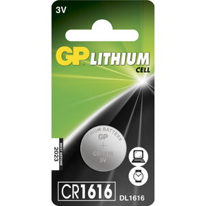Baterijas CR1616, 3V, lithium, 1 gab., Gp